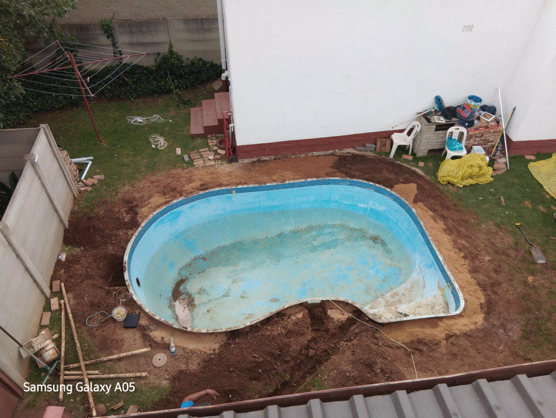 Full pool resurface & renovation - before